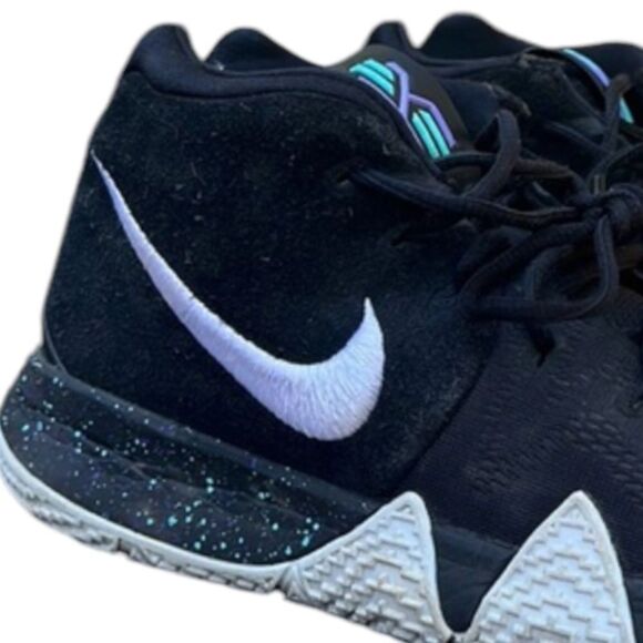 Nike Kyrie 4 "Ankle Taker" 943806-002 Black White Purple Men's Size 9 - Picture 2 of 16